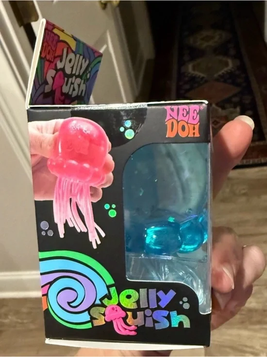 NeeDoh Jelly Squish Blue Super Solid Squish Toy. TikTok popular! - Picture 5 of 6